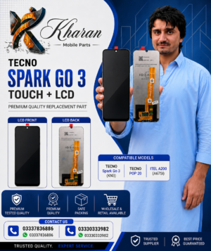 Tecno Spark Go 2 KN3 / Tecno Pop 20 / itel A200 / A675L LCD Display Touch Screen Panel – High Quality Replacement