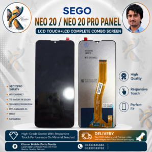 📱 Sego Neo 20 / Sego Neo 20 Pro Panel LCD Touch + LCD Complete Combo Screen