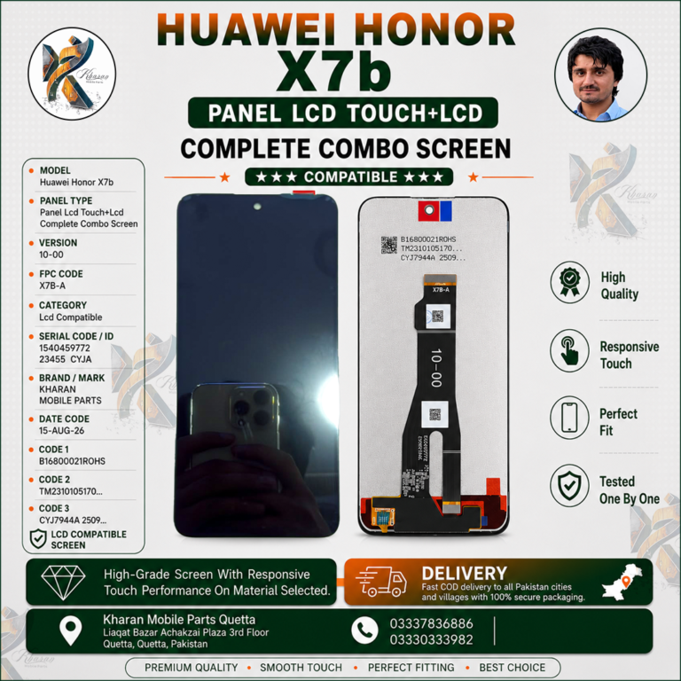 Huawei Honor X7b LCD Panel Touch + LCD Complete Combo Screen Replacement | Compatible Display