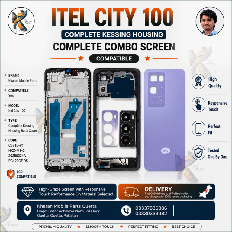 Itel City 100 Complete Kessing Housing Body Replacement | Compatible C671L-V1 Housing