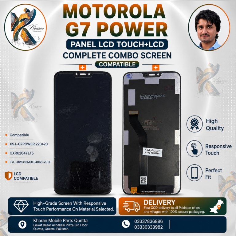 Motorola G7 Power LCD Display Touch Screen Combo Compatible Replacement | XSJ-G7POWER | GXR6204YL15