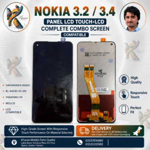 Nokia 3.2 / Nokia 3.4 LCD Display Touch Screen Combo Replacement | Premium Quality Compatible Display