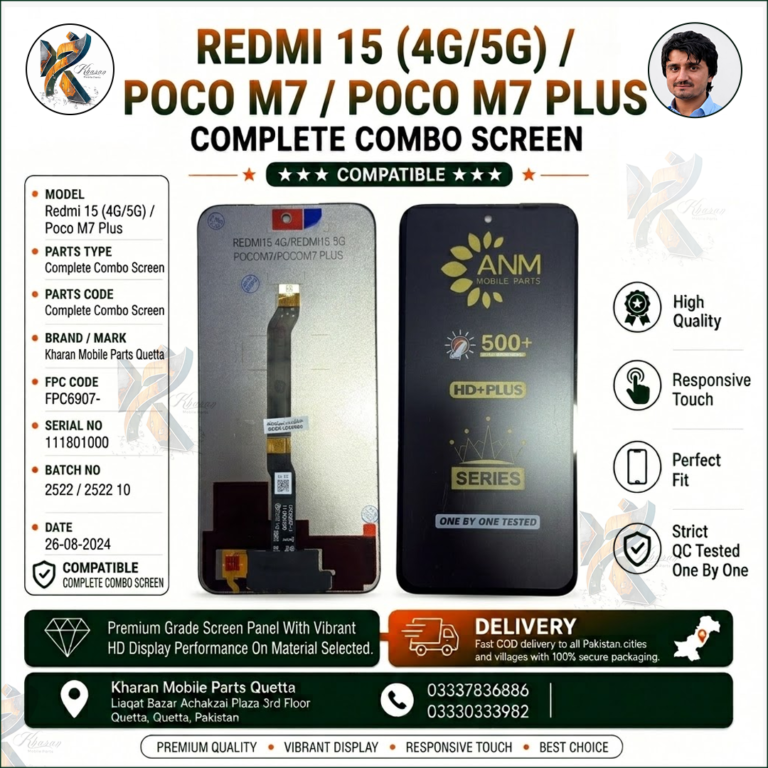 Redmi 15 4G / Redmi 15 5G / POCO M7 / POCO M7 Plus LCD Panel Touch + LCD Complete | Compatible Display