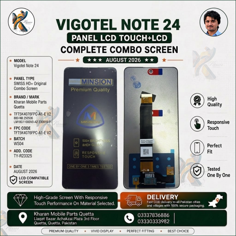 Vigotel Note 24 LCD Panel Touch + LCD Complete Combo Screen Replacement | Compatible Display