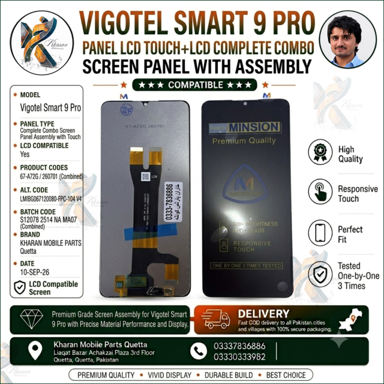 Vigotel Smart 9 Pro LCD Panel Touch + LCD Complete Combo Screen Replacement | Premium Quality Display