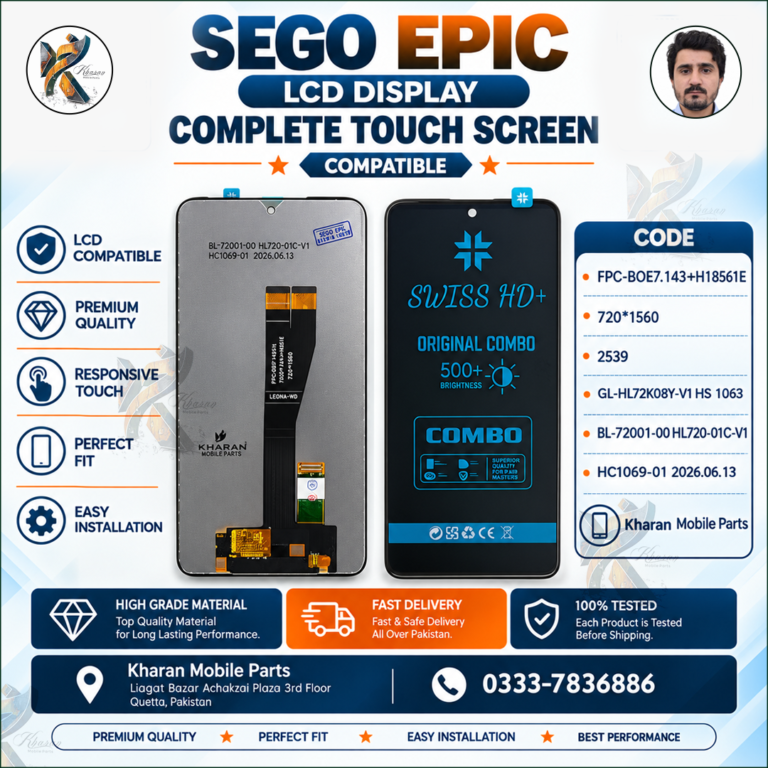 Sego Epic LCD Panel Touch + LCD Complete Combo Screen Replacement | Premium Quality Display