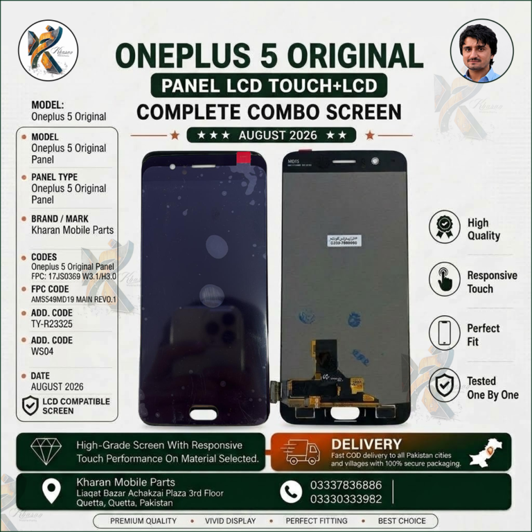 OnePlus 5 Original LCD Panel Touch + LCD Complete Combo Screen Replacement | Compatible Display