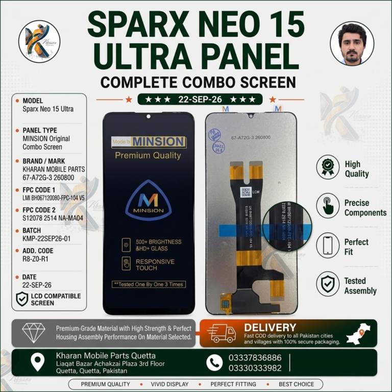 Sparx Neo 15 Ultra LCD Panel Touch + LCD Complete Combo Screen Replacement | Premium Quality Display